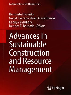 cover image of Advances in Sustainable Construction and Resource Management